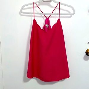 ✨J. Crew scalloped tank top
